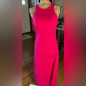 A New Day EUC Pretty in Pink maxi sleeveless dress. Size Medium PTP 17” Stretchy